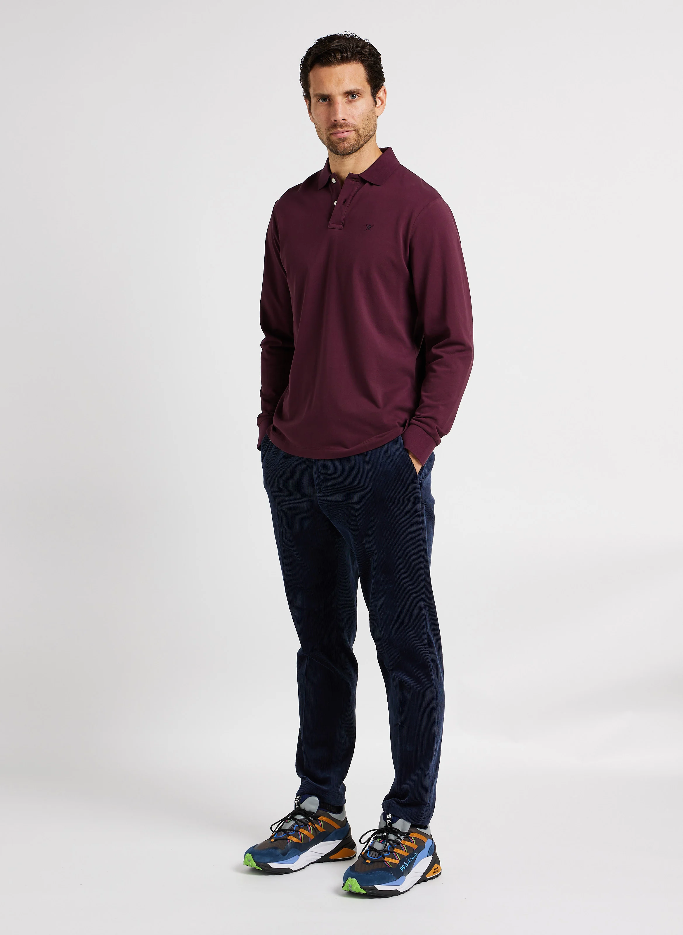 THE FINCH - Pantalon fuselé en coton mélangé | Bleu
