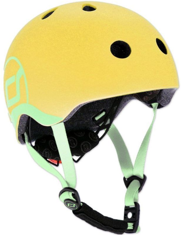 Scoot and Ride - Kinderhelm - Helm - Wit - Verstelbaar van 45-51 cm, Magnetische Veiligheidssluiting, EN1078