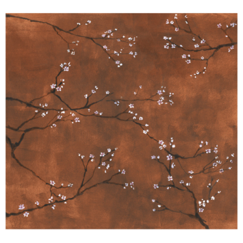 Fotobehang Chinese bloesem terra (107936)