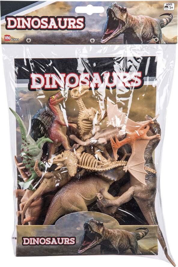 Legetøj DINO 10 ASS STORE I POSE Multi