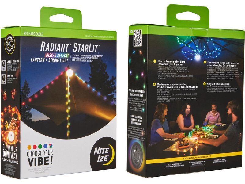 NITE IZE Radiant StarLit Aufladbare Laterne und Lichterkette