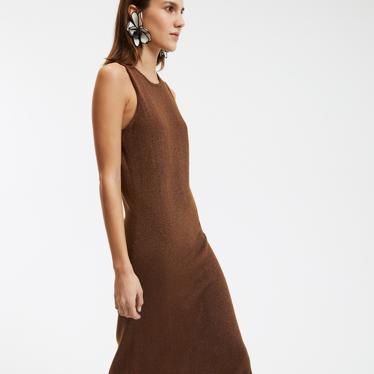 COLEÇÕES LA REDOUTE<br>Vestido longo evasê sem mangas