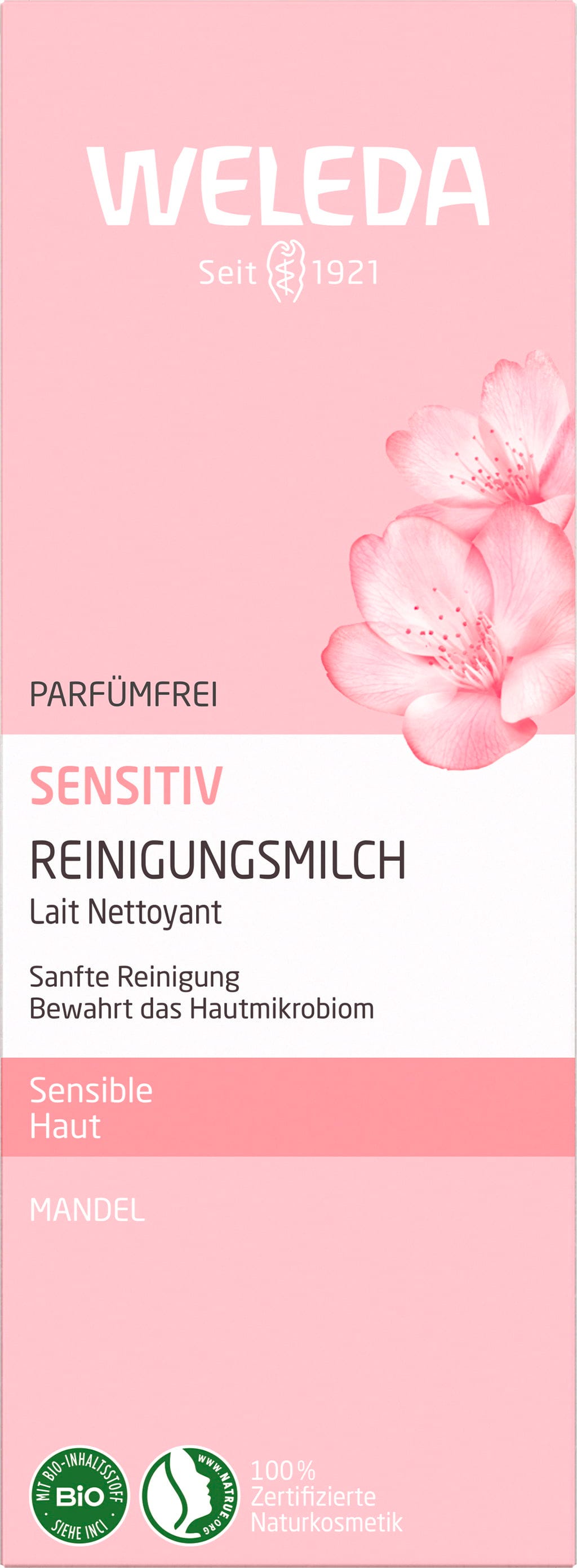 Weleda  Mandel Sensitiv Reinigungsmilch, 75 ml