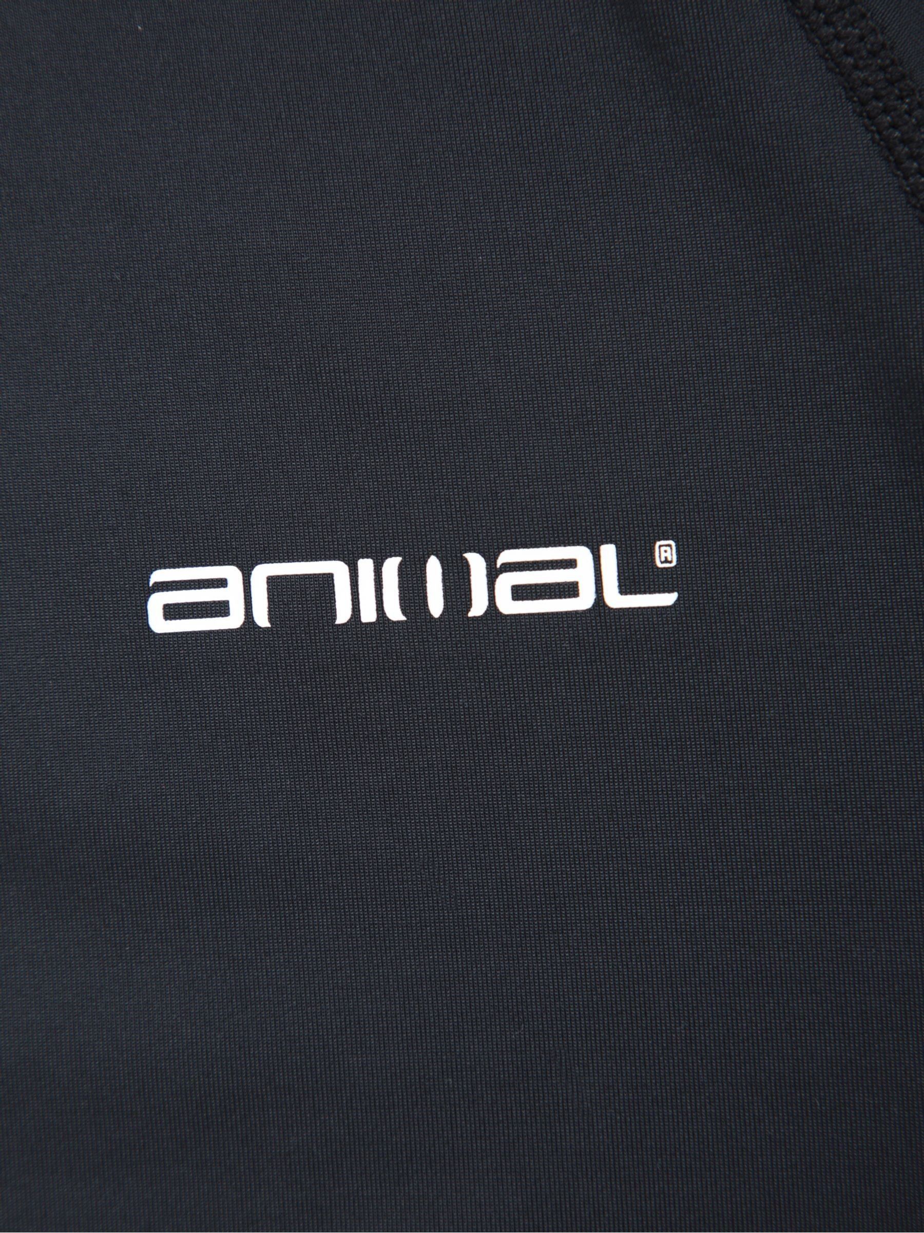 Zwart - Animal Sonny sneldrogend surfhemd met logo voor heren