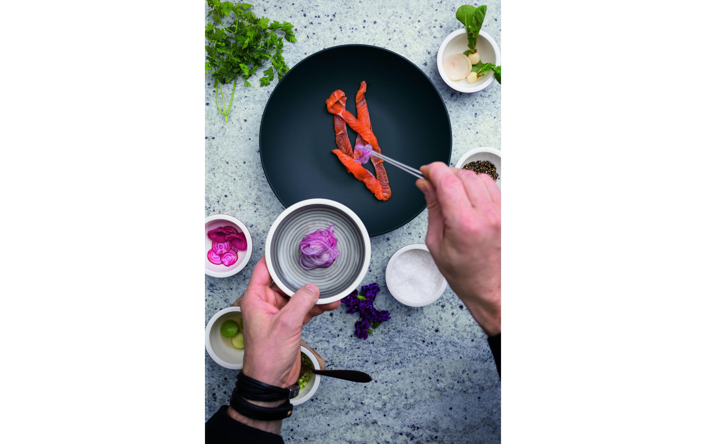 Suppen- & Pastateller Manufacture 23.5 cm, 6 Stück, Schwarz<br>Suppenteller aus Porzellan