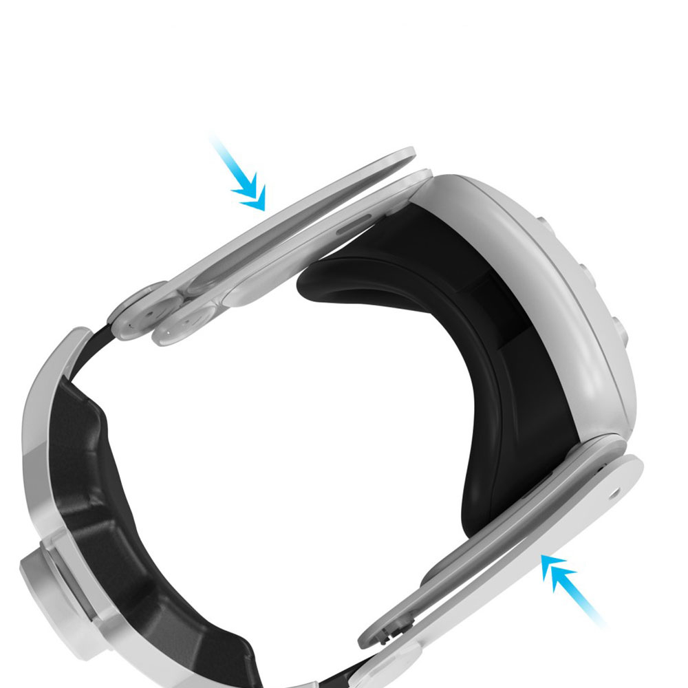 Meta Quest / Oculus Quest 3 Grössenverstellbares Kopfband mit Schutzriemen zur Druckreduzierung - Weiss
