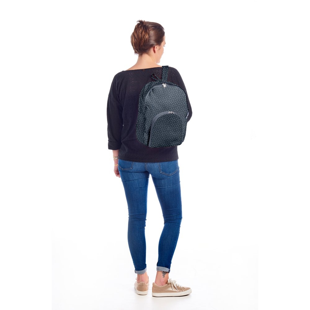Sac À Dos Pliable Paille Argent Jean