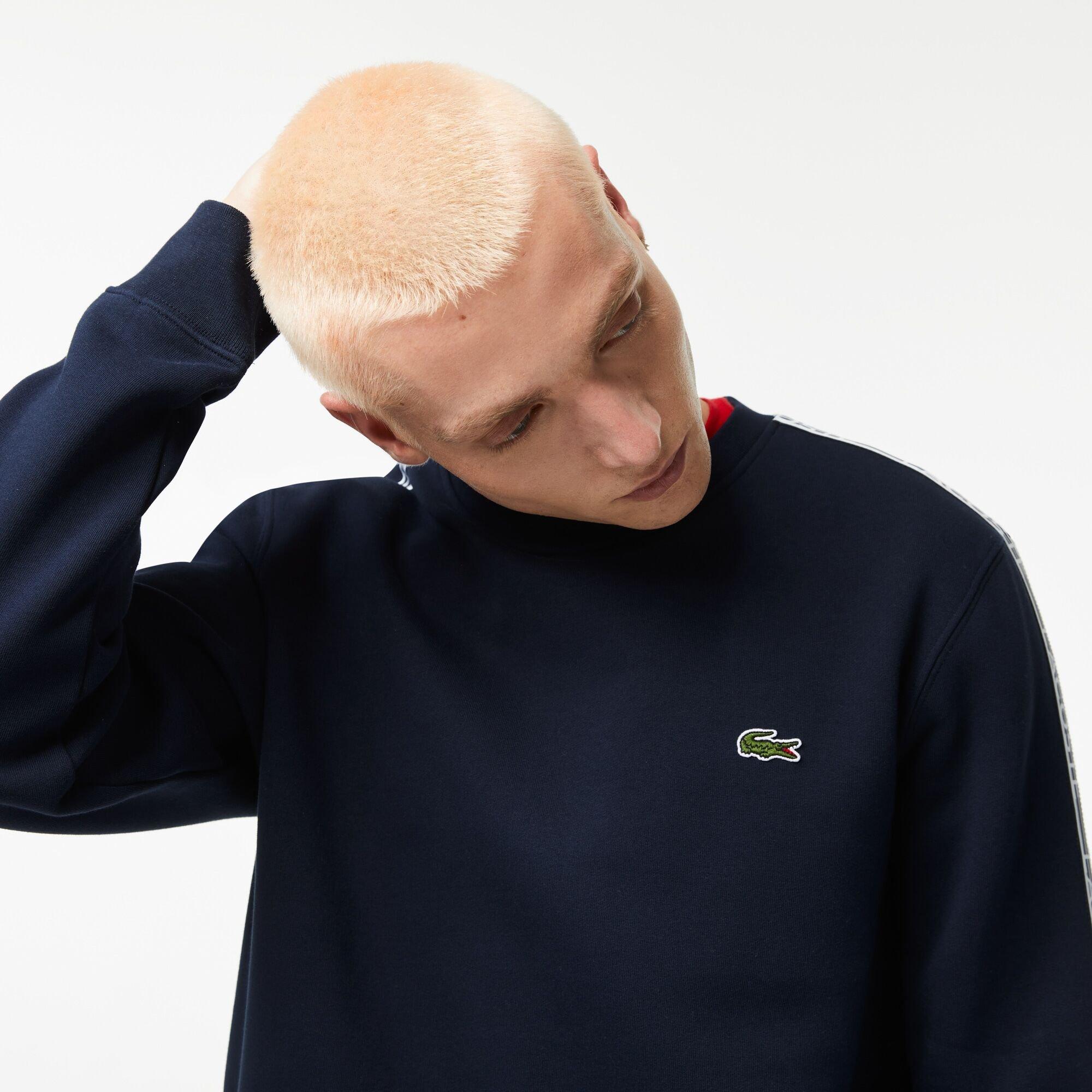 Lacoste Logo Stripe Sweatshirt