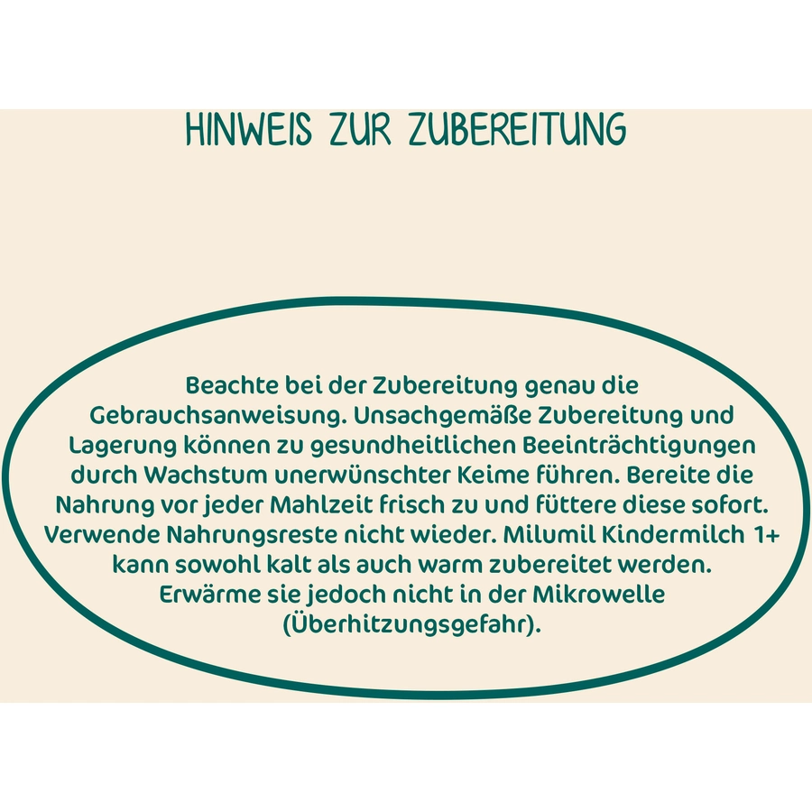 Milupa Milumil Kindermilch 1+ 5 x 550 g ab dem 1. Jahr