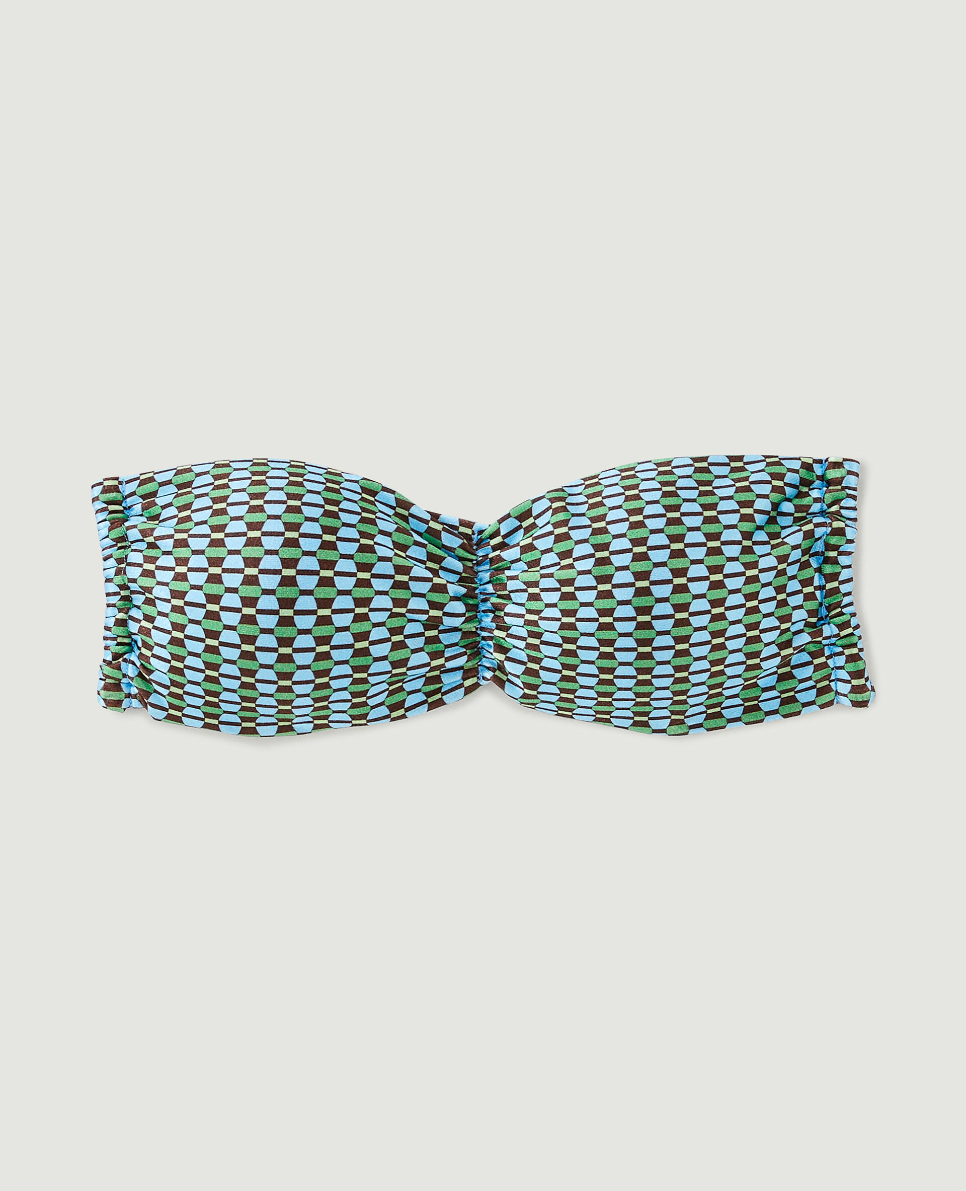 Haut de maillot de bain bandeau dos nu - Vert