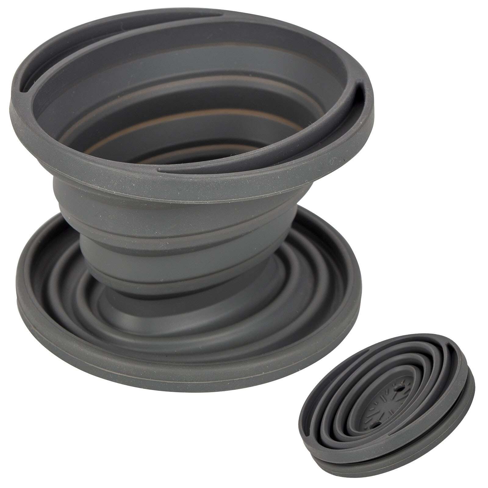 BO-CAMP Camping Kaffee Filter Tütenhalter Tee Bereiter Faltbar Silikon #2