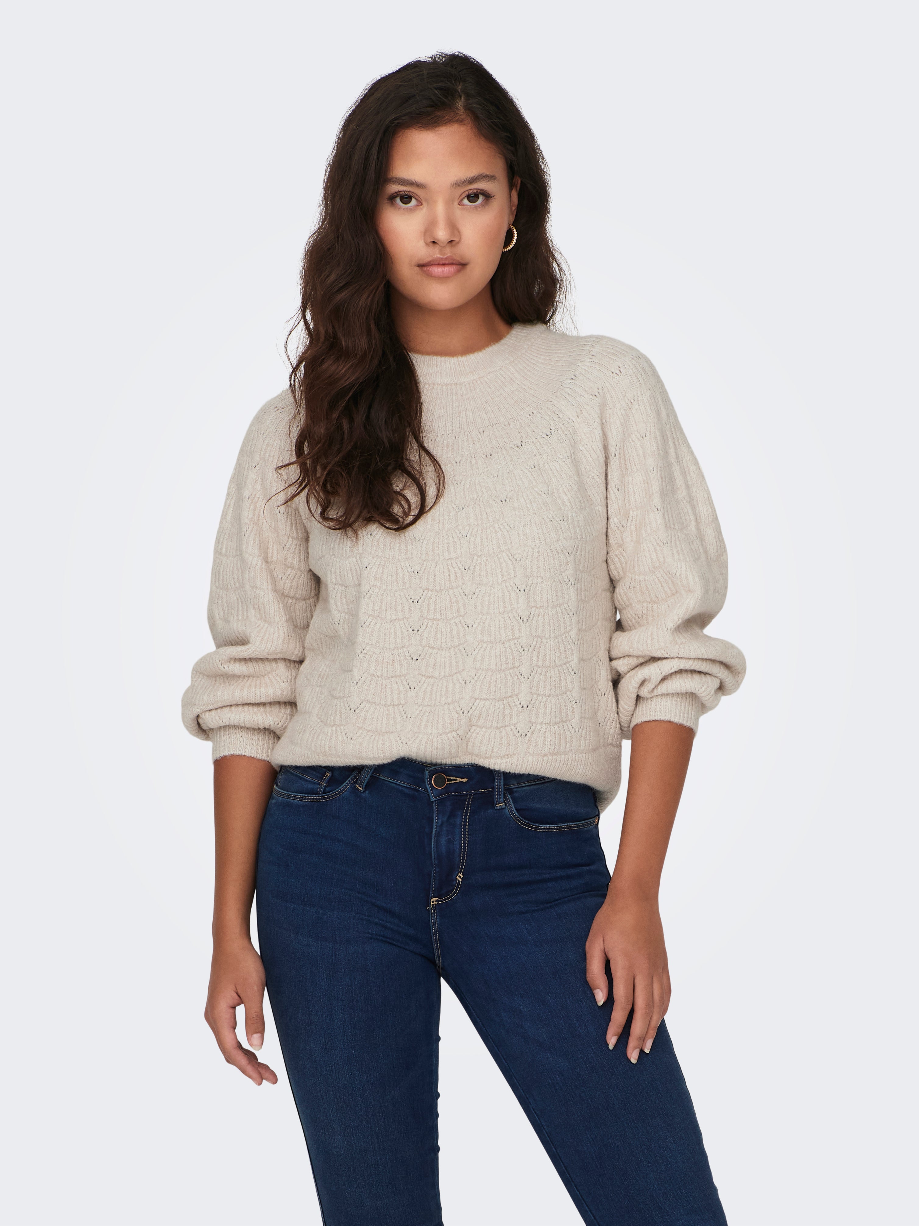 JDYNOORA Strickpullover Pumice Stone