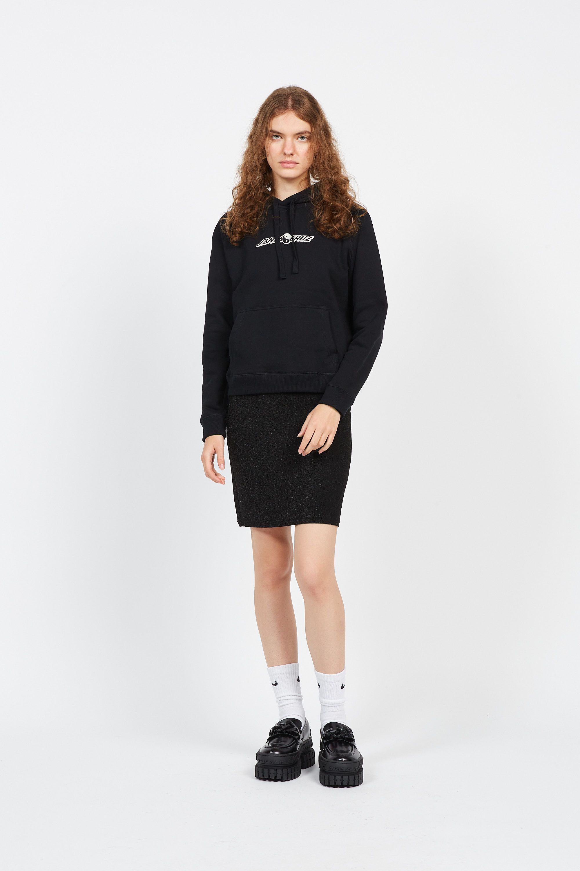 SANTA CRUZ Hoodie Yin Yang Strip Noir