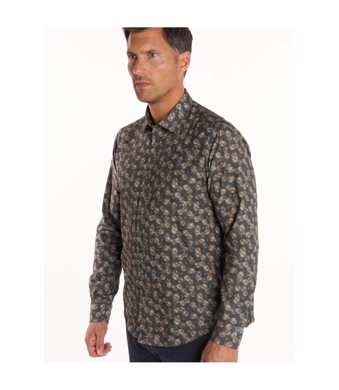 Chemise imprimée col ville