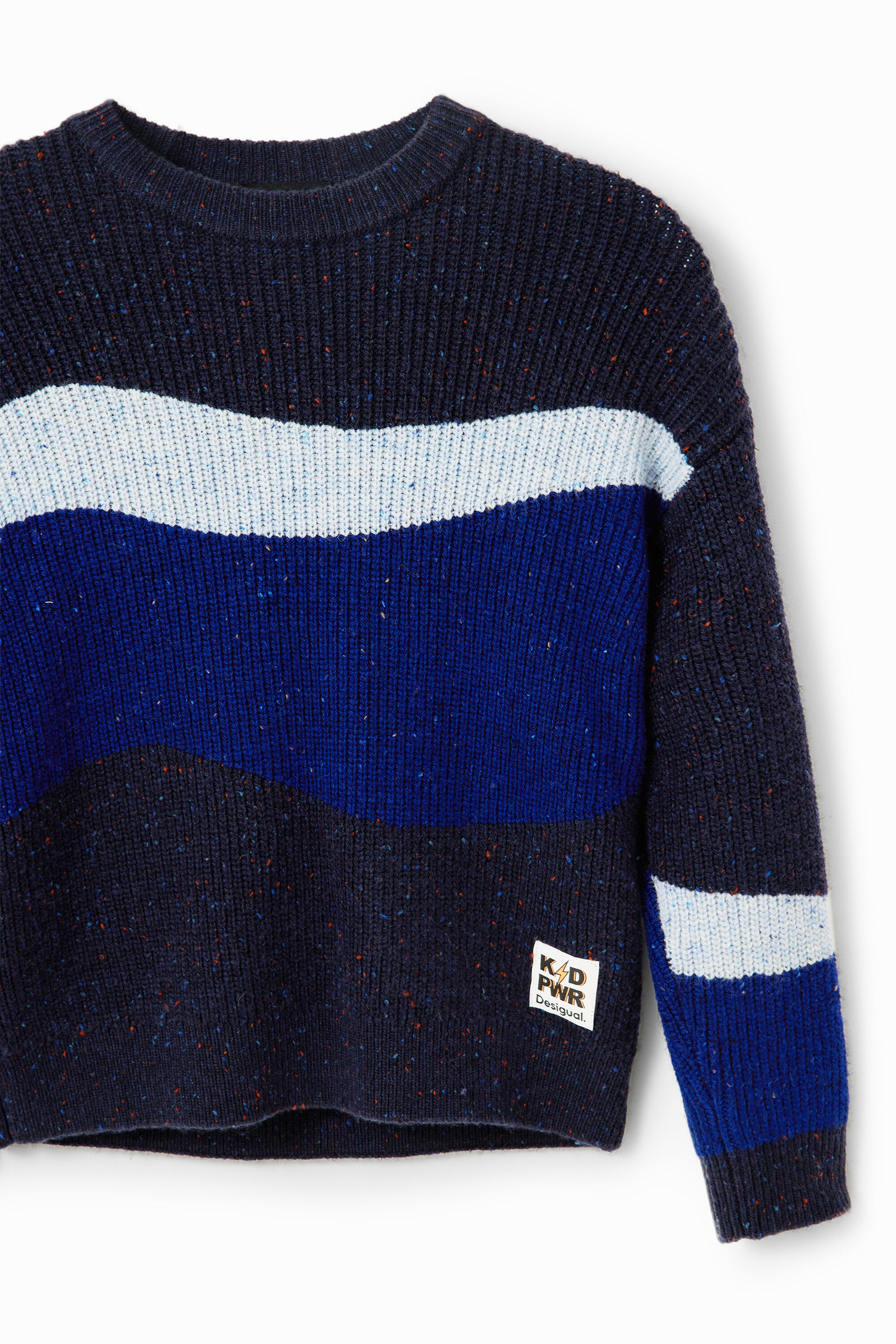 Jersey jacquard com ondas