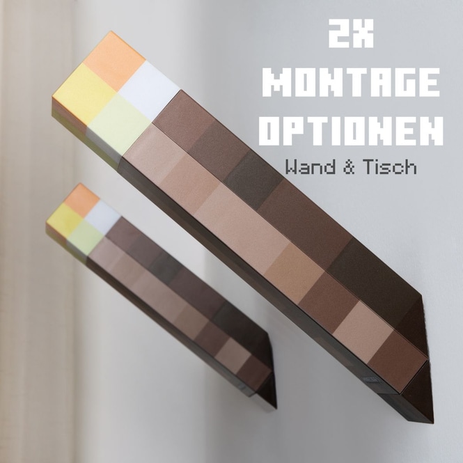 Minecraft - LED Lampe - Fackel - 1 Stück