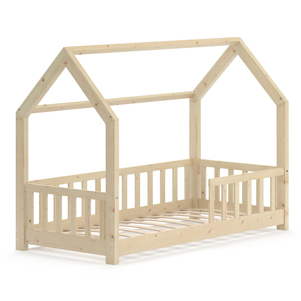VitaliSpa Kinderbett Hausbett Spielbett Wiki 80x160cm Lattenrost Rausfallschutz