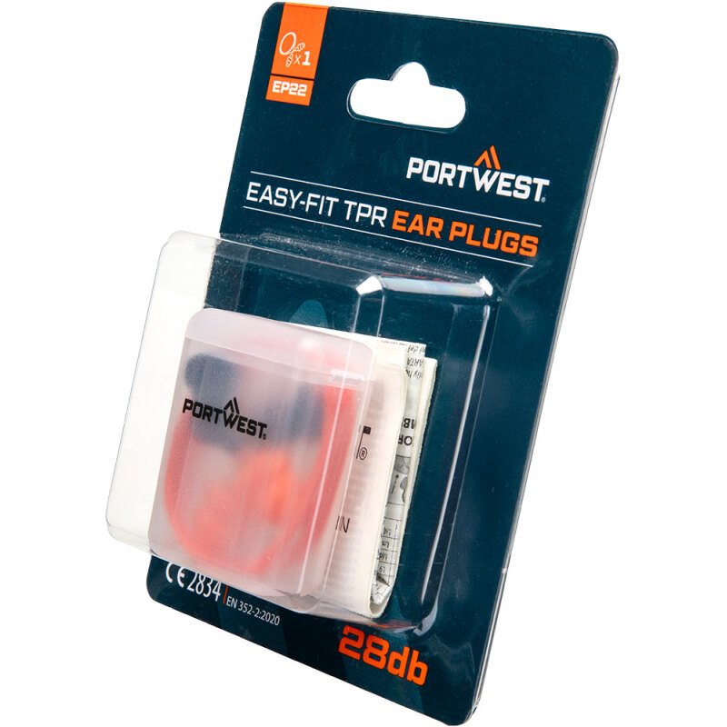 Portwest EP22 Bouchons d'oreille Easy fit corde (1 paire) Orange