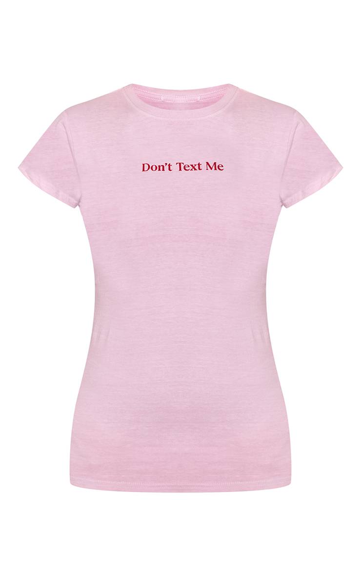 Rose T-shirt Ajusté En Coton À Motif Graphique