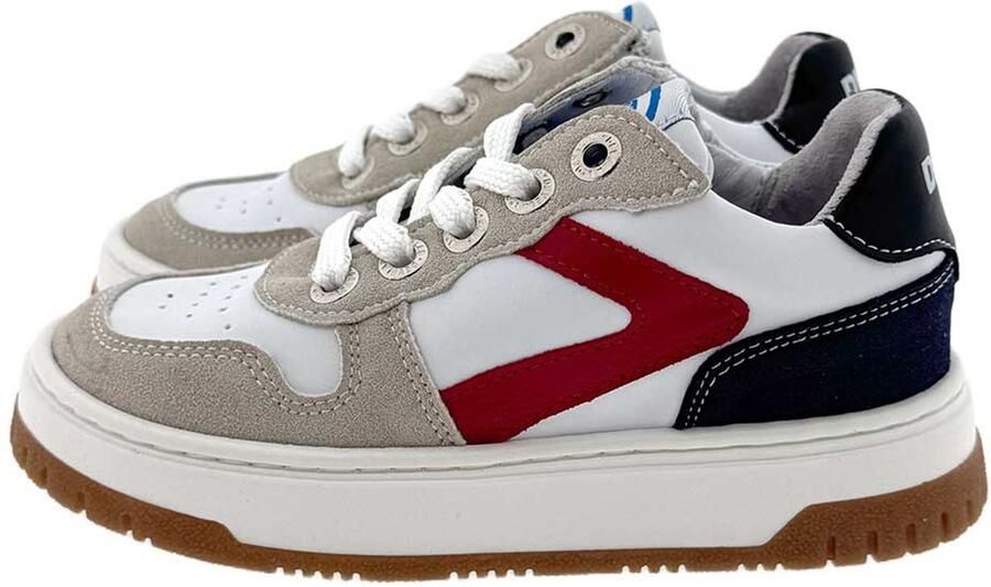 Develab Jongens Sneakers 45451 Leren Lage sneakers Wit