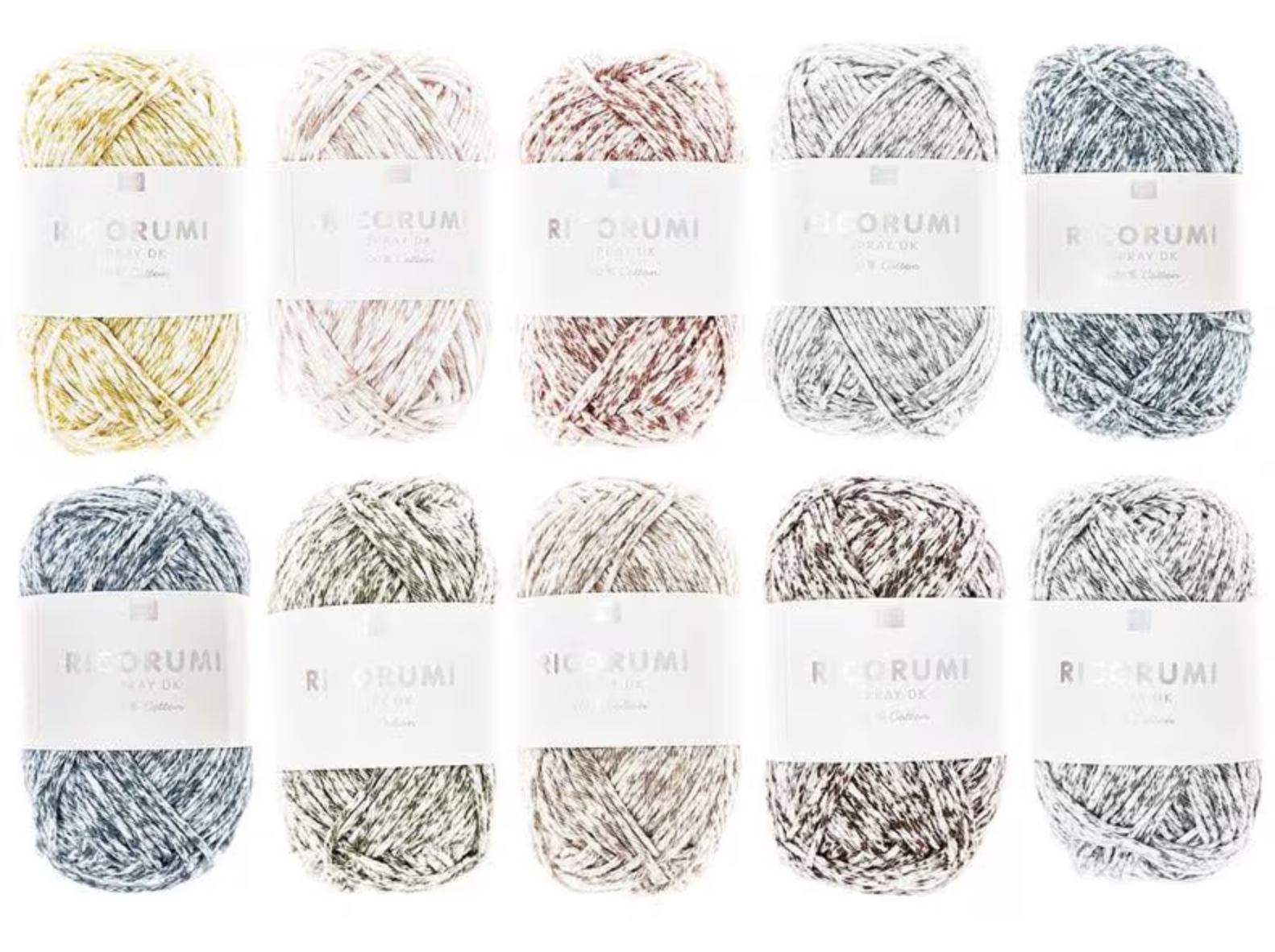(10er Set) Ricorumi Creative Strick Garn Wolle DIY Mercerie Zubehör zum Häkeln / Stricken (400025.006) - Spray