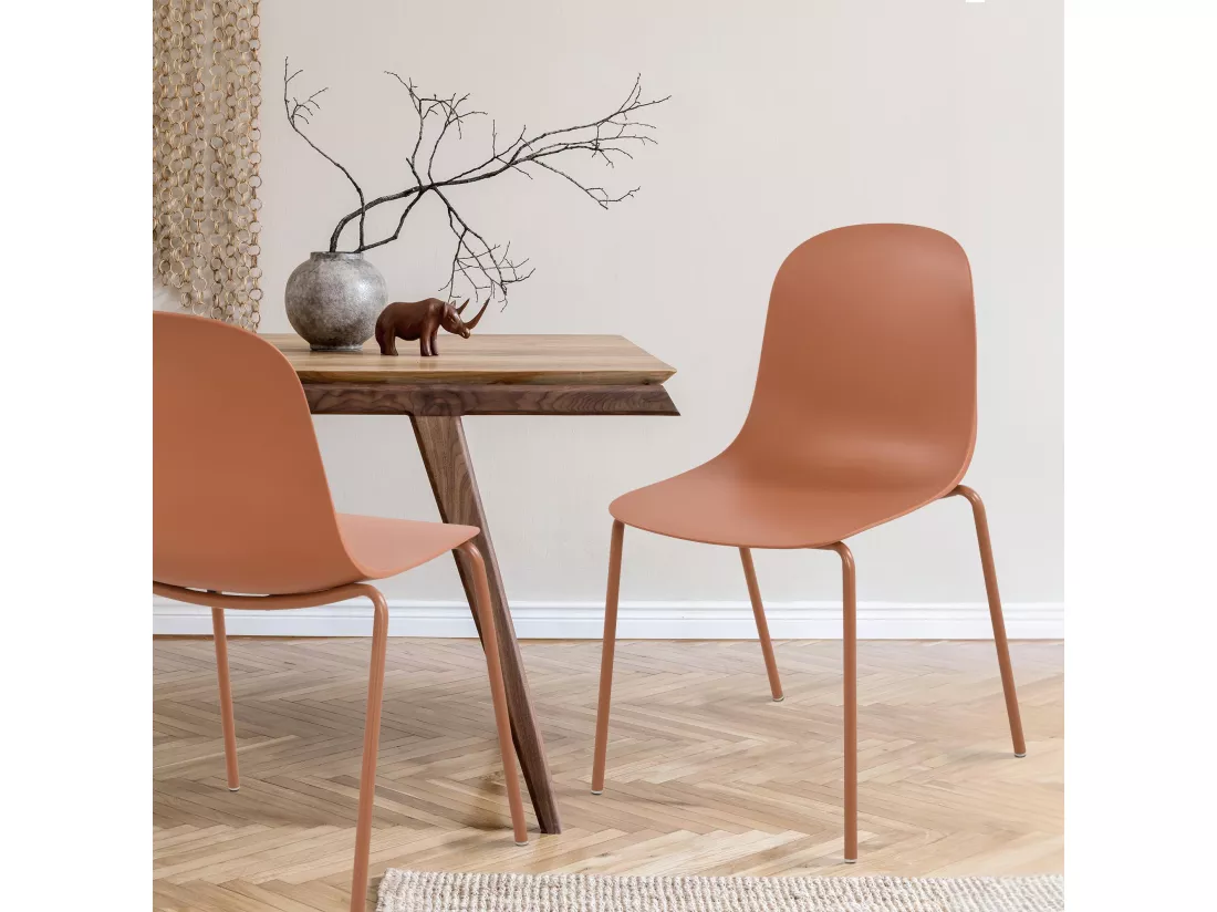Chaise de conférence - Plastique - Terre cuite - Hardin