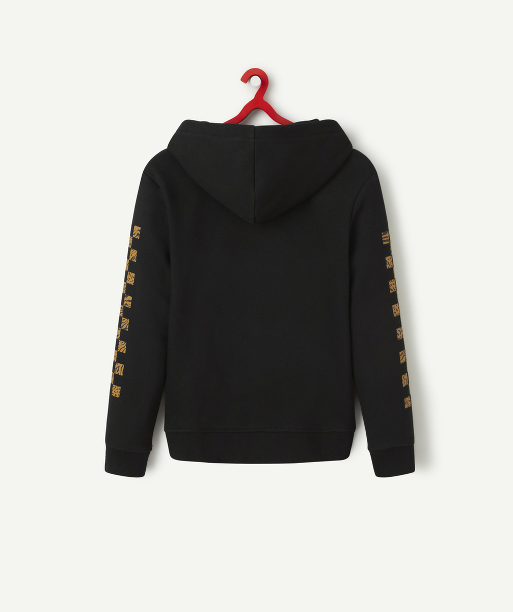 VANSSWEAT À CAPUCHE FILLE ANIMASH AVEC LOGO IMPRIMÉ ANIMALIER