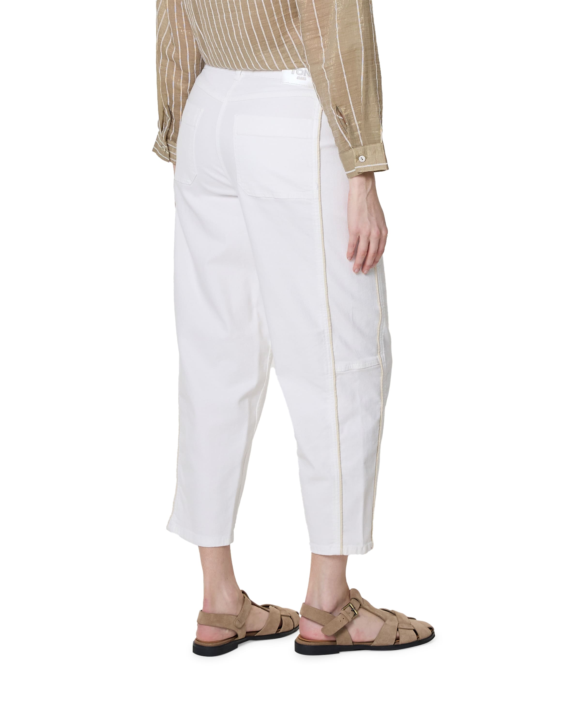 Toni Liv Barrel 7/8 dames jeans ecru