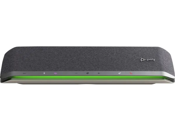 Poly Sync 60-M - Smart højttalertelefon - Bluetooth - kablet, trådløs - NFC - USB-A, USB-C - sølv - Certified for Microsoft Teams, Zoom Certified