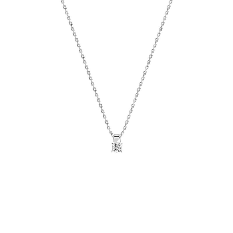 Collier Femme - Or 18 Carats - Diamant 0,08 Carats - Longueur : 42 cm