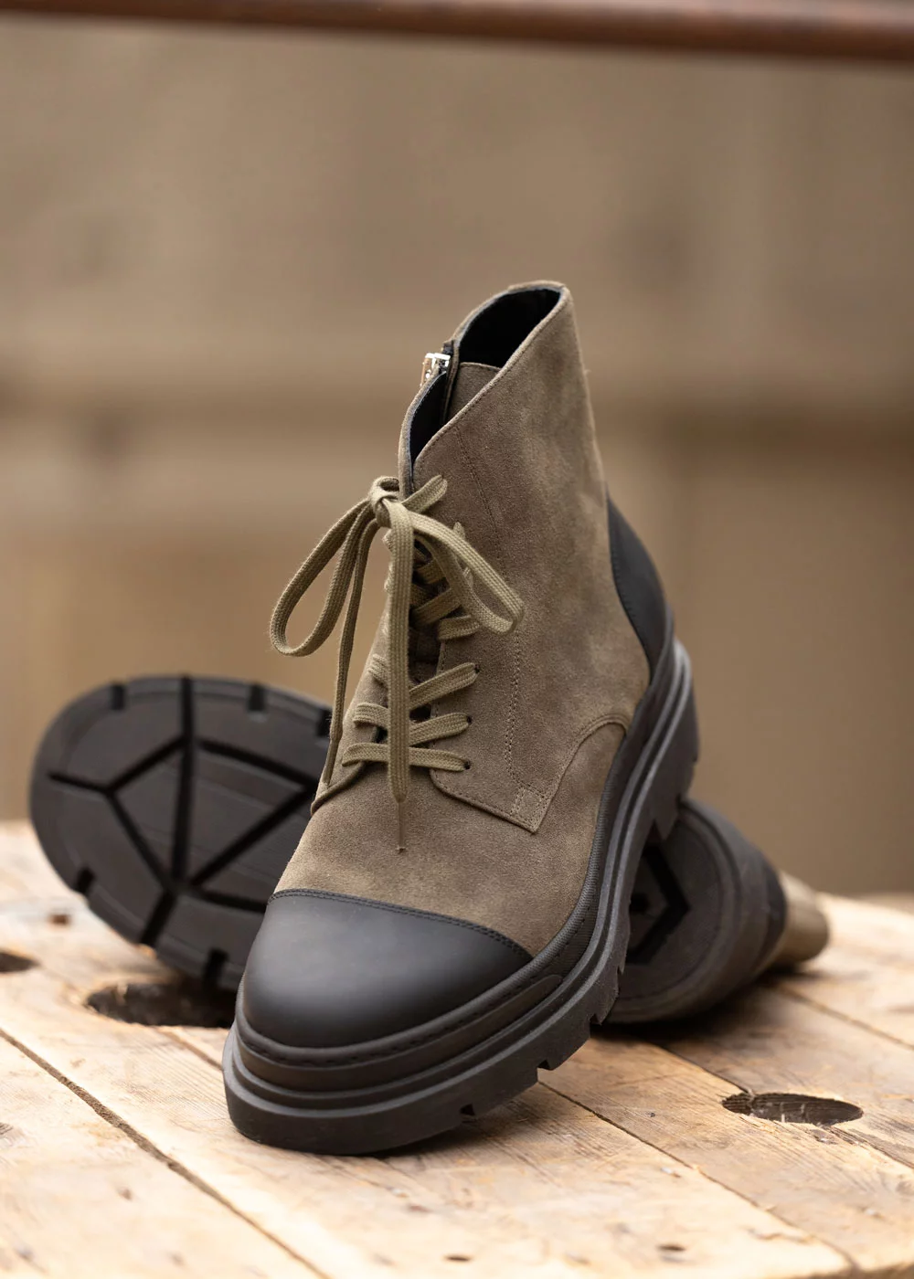 BOOTS TONIO VELOURS KAKI