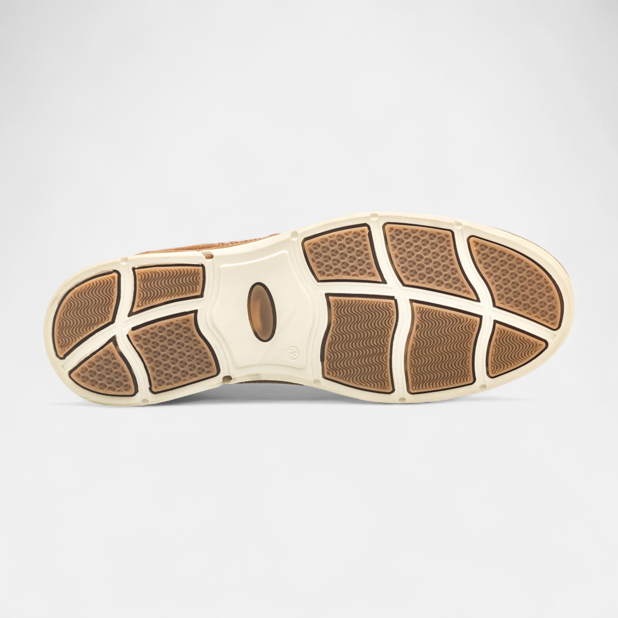 Baskets basses Homme en cuir cognac