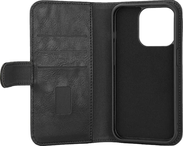 Gear 2-i-1 iPhone 15 Pro 3-kort pungetui (sort)