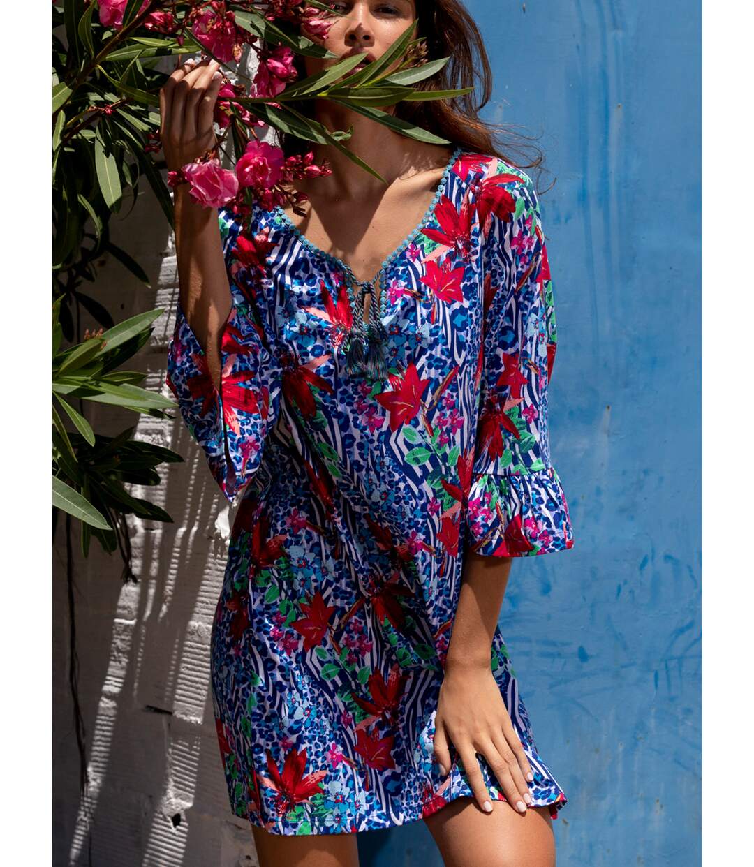 Tunique de plage Summer Jungle Admas