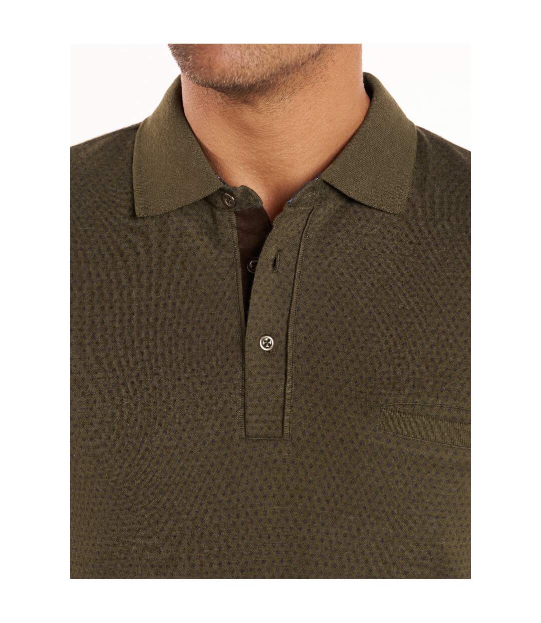 Polo manches longues fantaisie