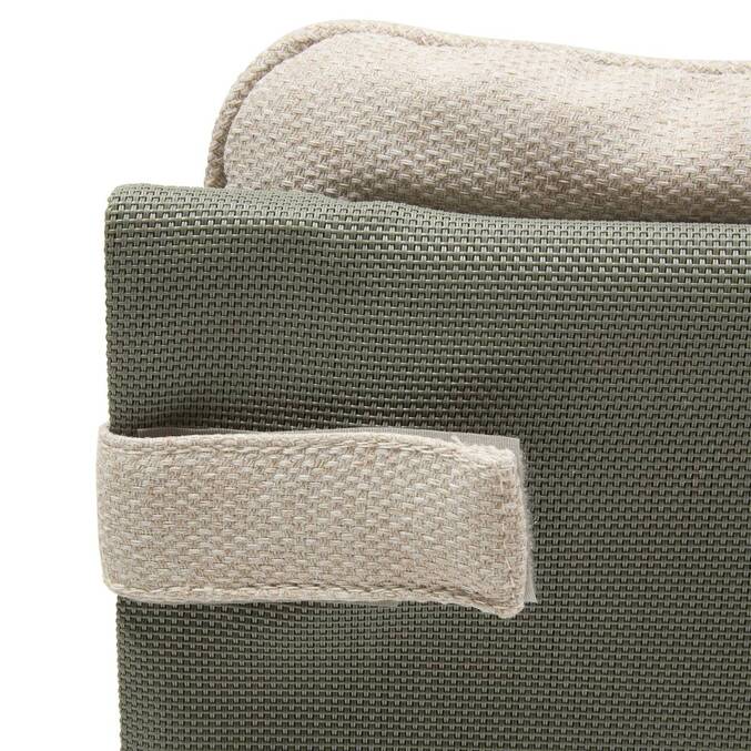 Fauteuil relax de jardin LAMBINIO Beige / Vert laurier