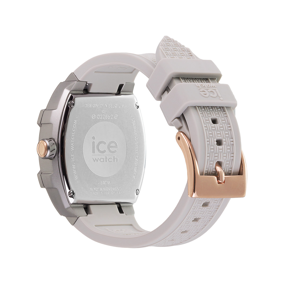 Montre ICE WATCH Ice boliday femme bracelet silicone gris