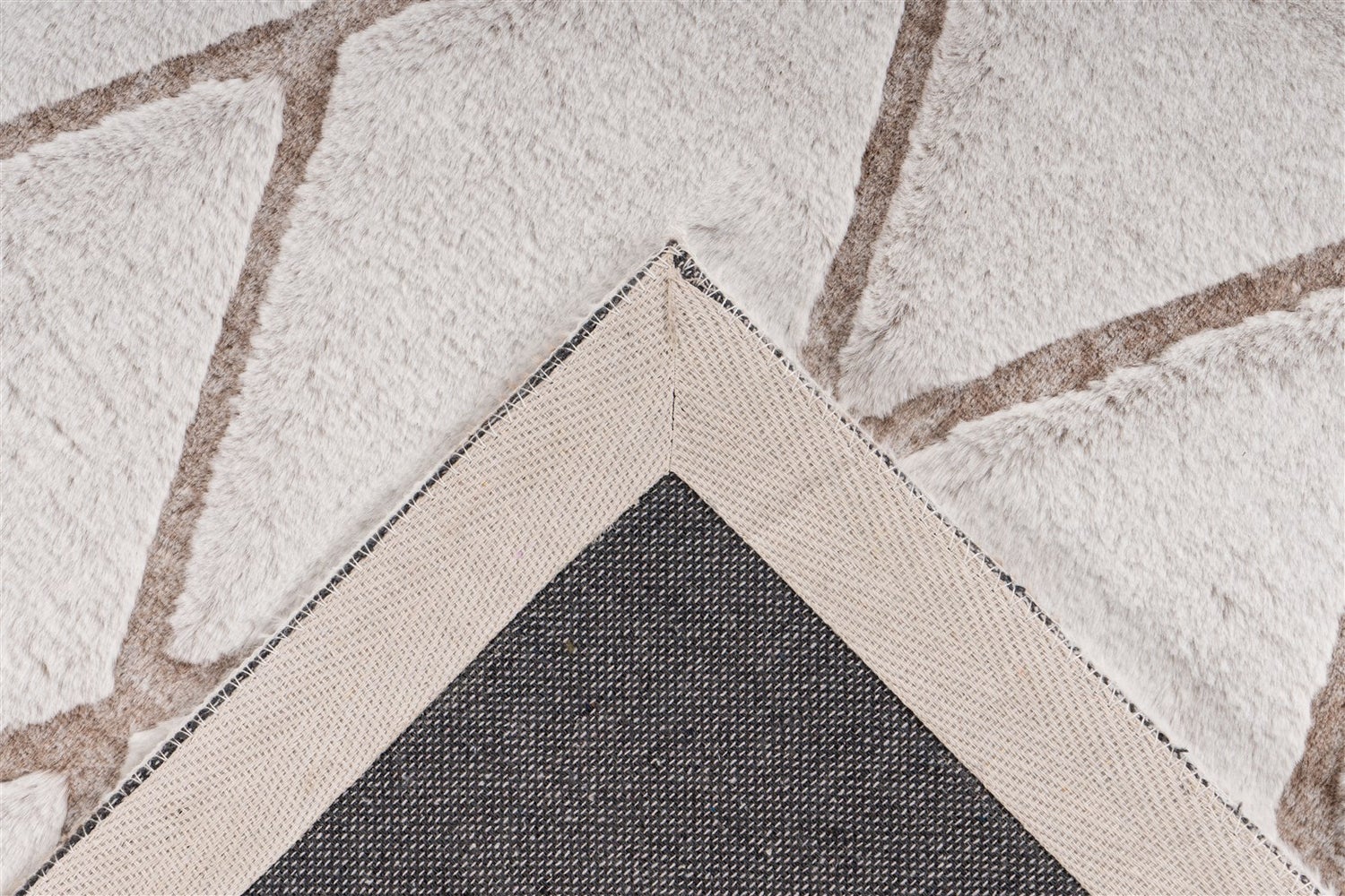Laagpolig vloerkleed Splendora Wit / Taupe Modern, Klassiek 160 x 230 cm