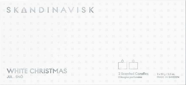 Skandinavisk WHITE CHRISTMAS Mini Candle Gaveæske