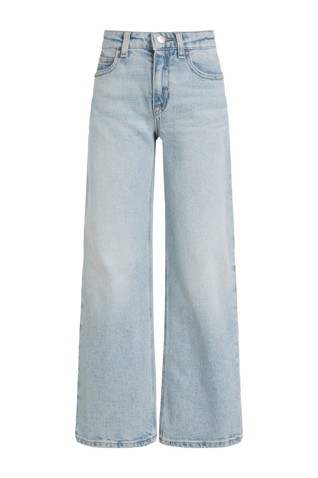 Calvin Klein wide leg high waist jeans light blue denim