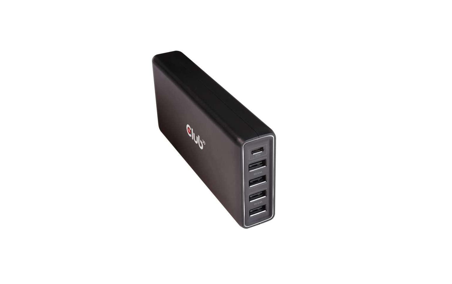 USB-Wandladegerät USB Typ C PD 111W111W, 4x USB Typ A, 1x USB Typ C