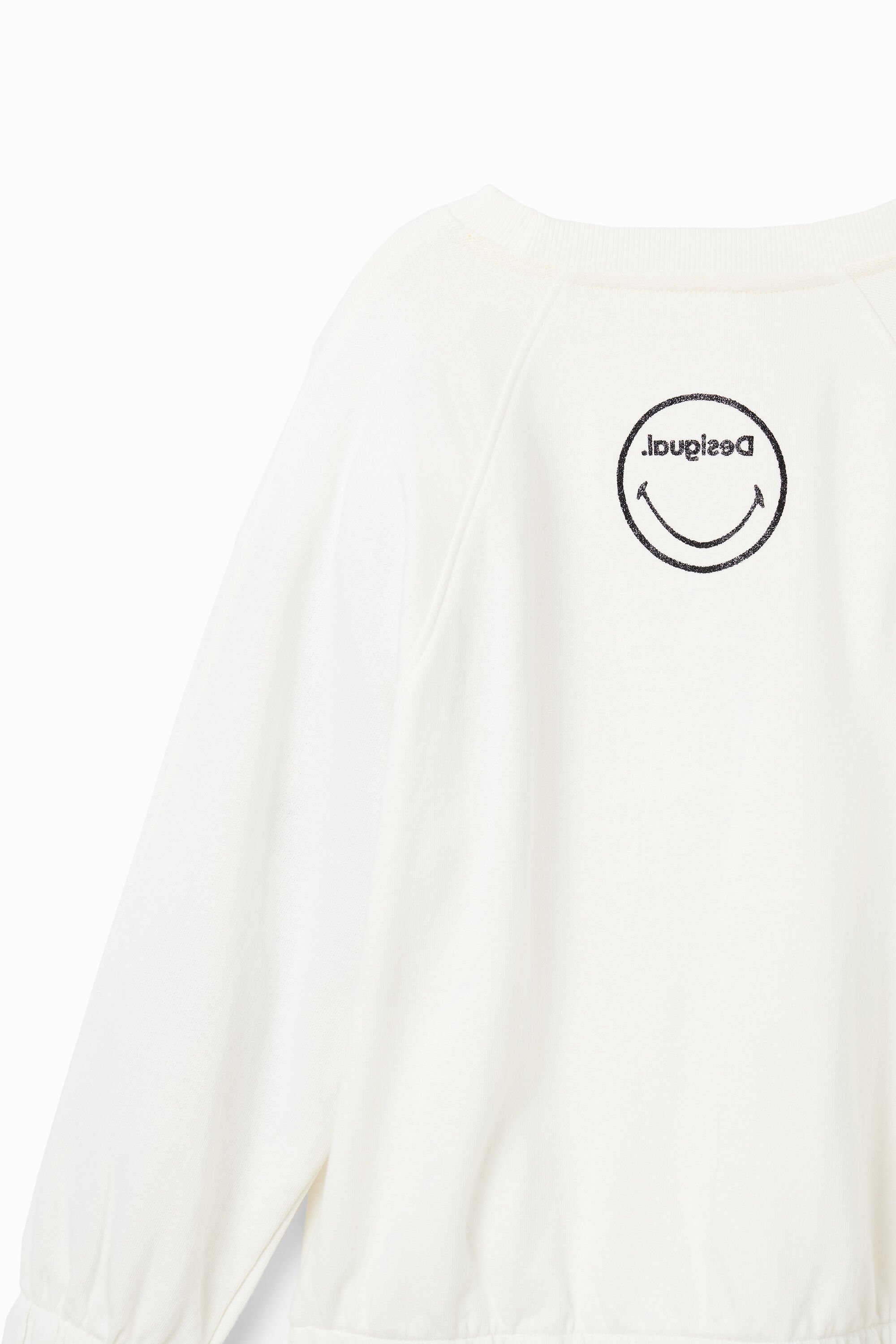 Sweat-shirt Smiley fleurs