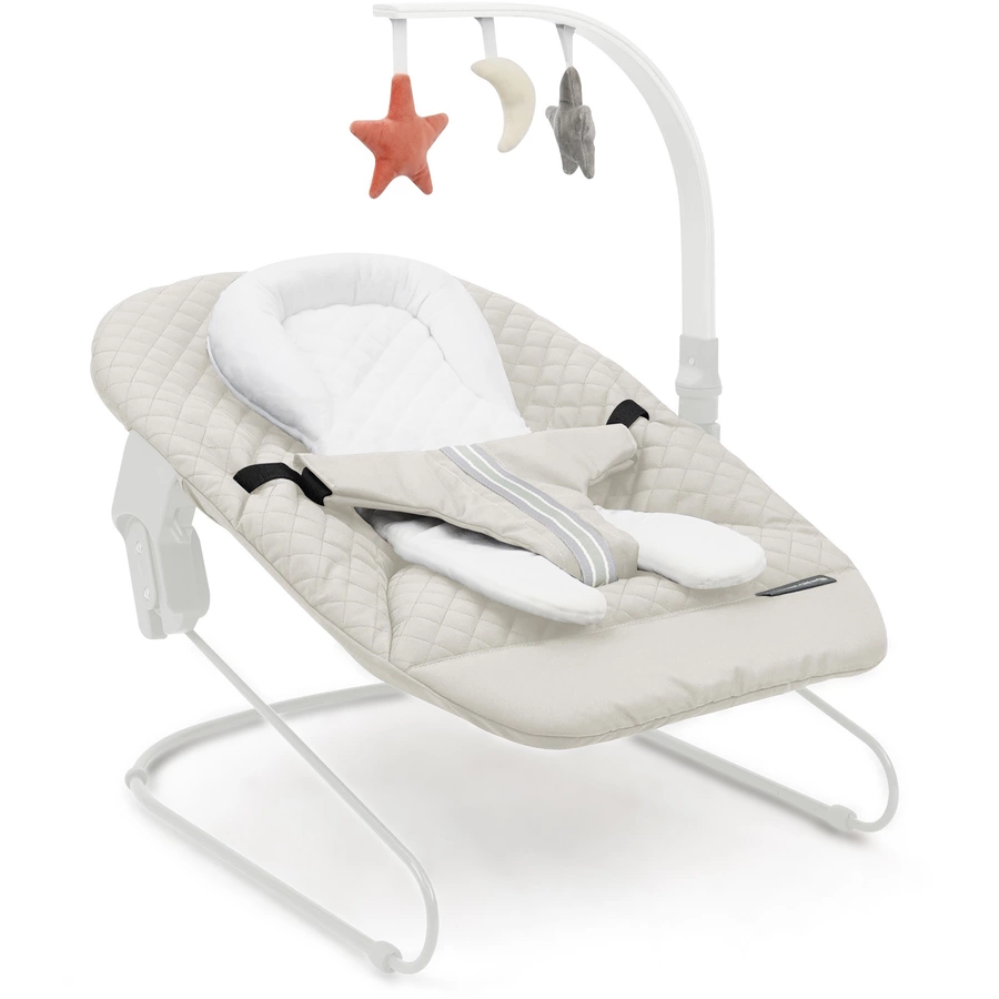 509 Crew SKY Hochstuhl natur inkl. Bouncer stone white
