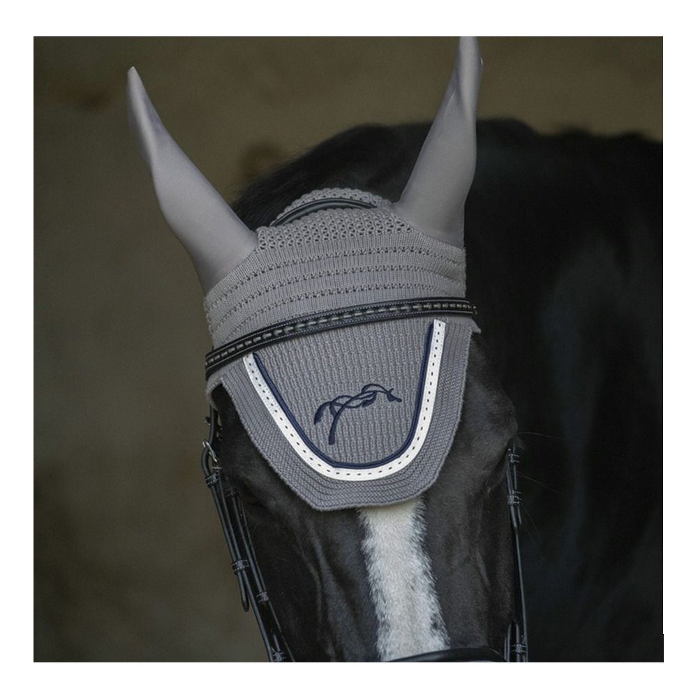 Pénélope POINT SELLIER - Bonnet anti-mouches gris clair/marine