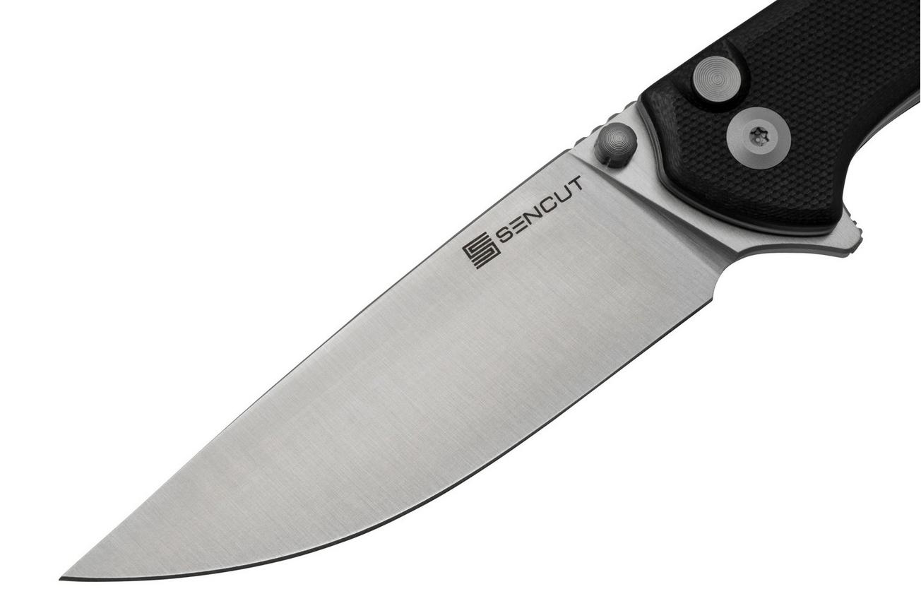 SENCUT Crowley S21012-4 Satin, Black G10, zakmes