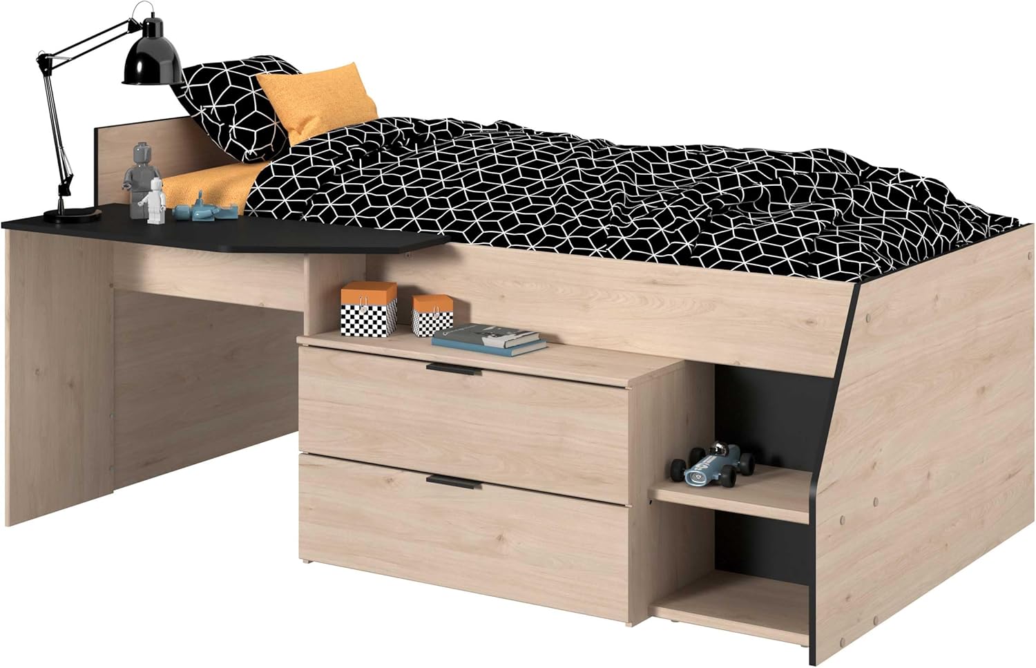 Parisot Multifunktions Hochbett Milky 2