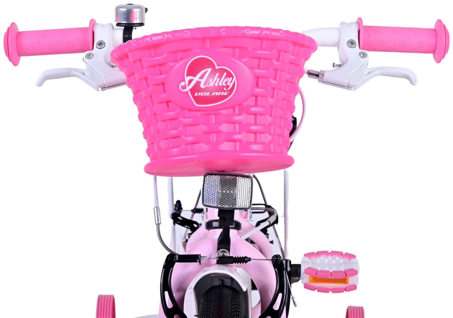TPFSports Ashley Kinderfahrrad - Mädchen - 12 Zoll - Rücktritt + Handbremse - Weiß