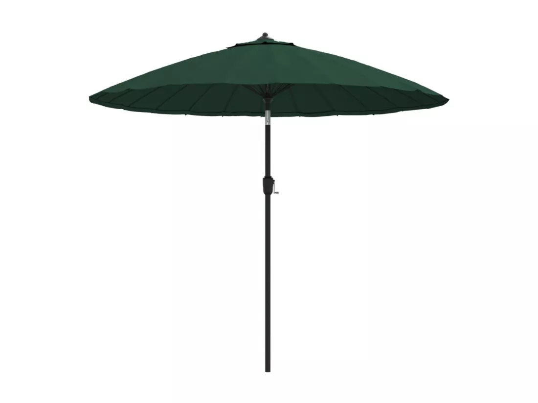 Parasol d'extérieur avec mât en aluminium 270 cm Vert