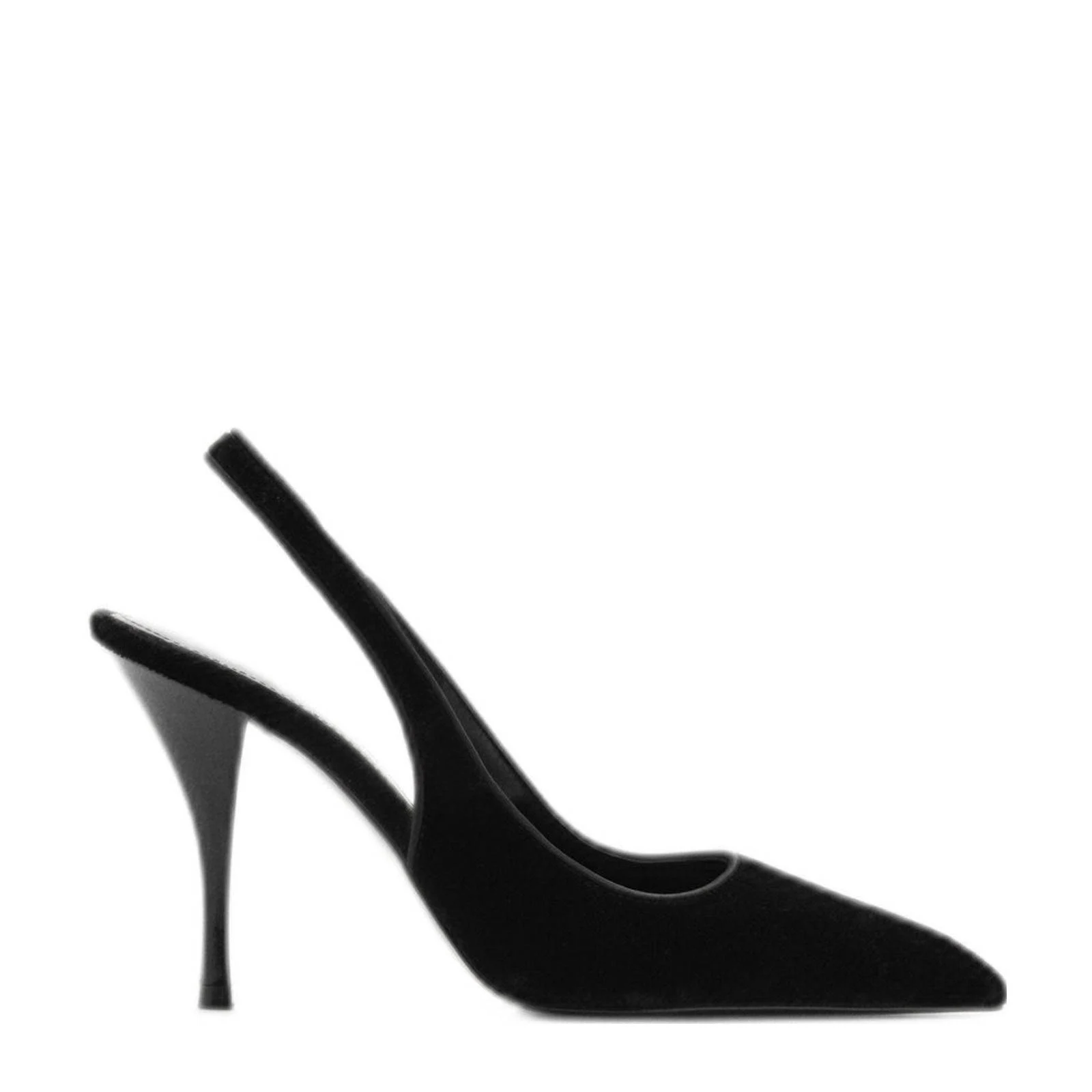 Mango slingback pumps zwart