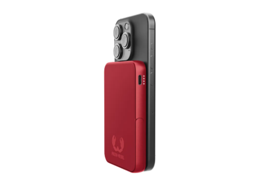 (20W) 5000mAh Dual USB C Powerbank Power Delivery Ladegerät   Kickstand (2PBM5000BR) - Berry Red